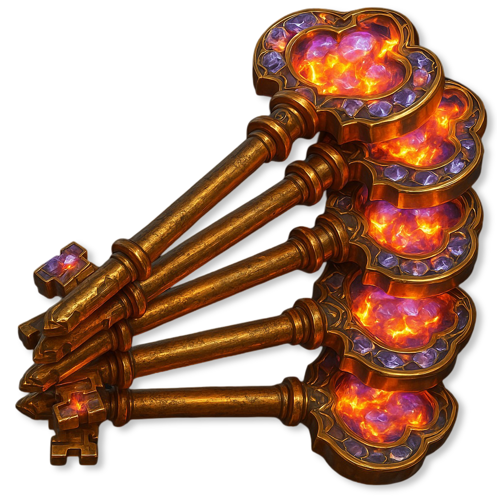 Lot de 5 Clés Premium Plus